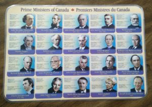 Prime Ministers place mat