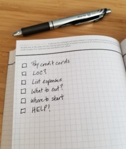 Financial to do list