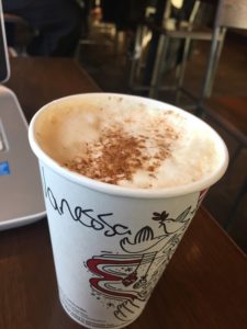 Vanessa printed on coffee cup at Starbucks