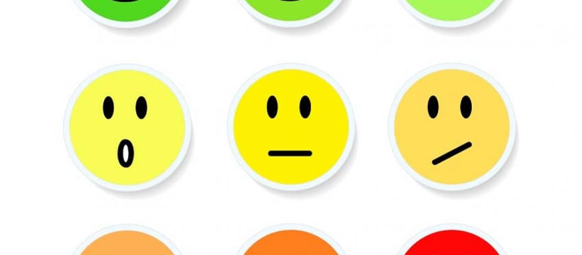 Set of Smileys Emoticons in colour